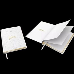 NEW J'adore Dior White and Gold Notebook